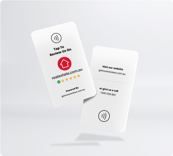 Real Estate Review Tap Card