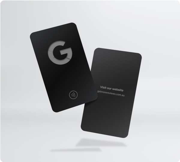 NFC Google review card - Minimalist Black