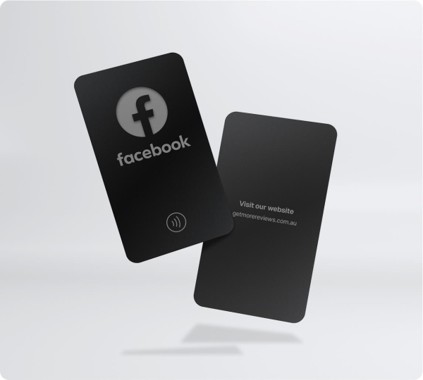 NFC Facebook card - Minimalist Black