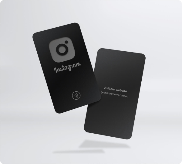 NFC Instagram card - Minimalist Black
